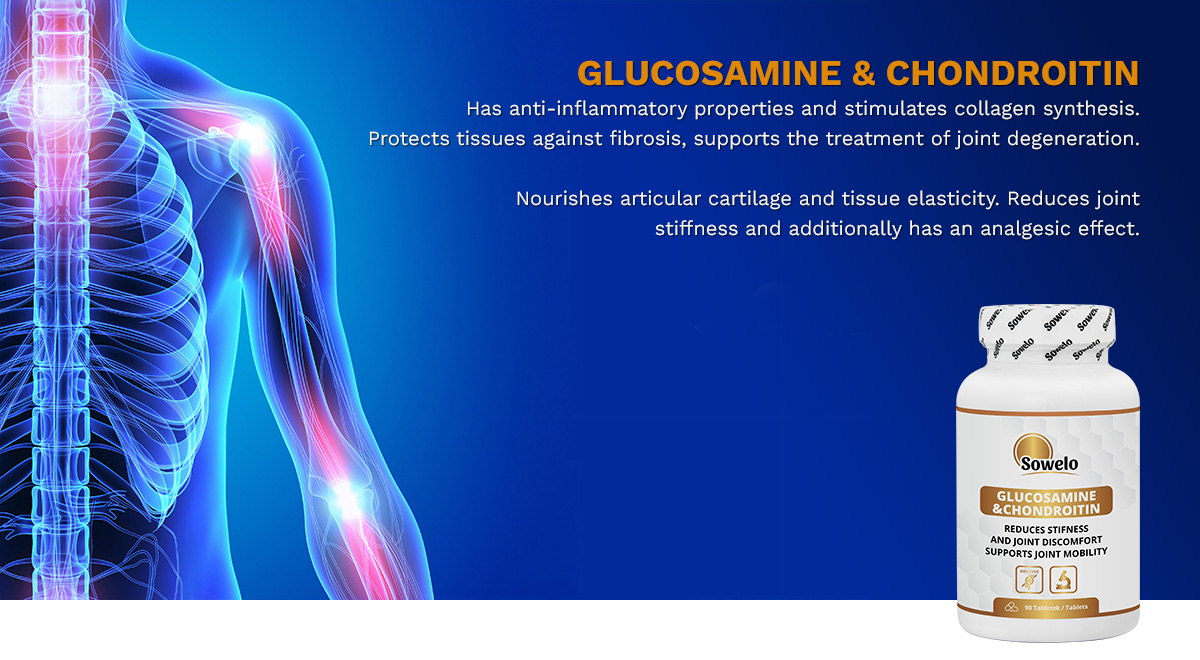Glucosamina E Condroitina Sowelo – 2000 Mg Per Supporto Articolazioni E Cartilagini – 90-900 Compresse - Foto 3